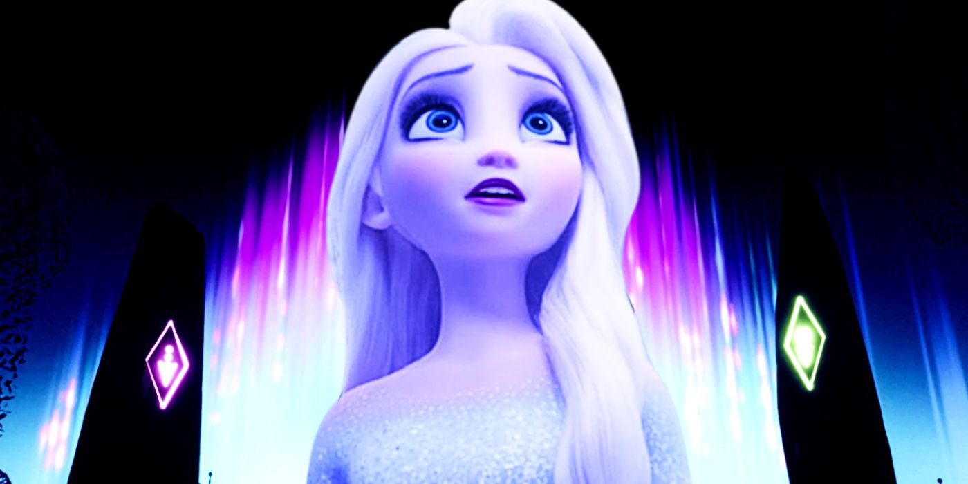 Elsa in Frozen 2 and Fifth Spirit in Myth A Frozen Tale