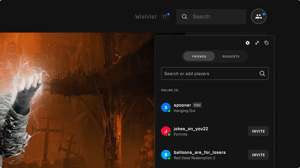 Epic Games Store Takes On Discord With New Parties Feature