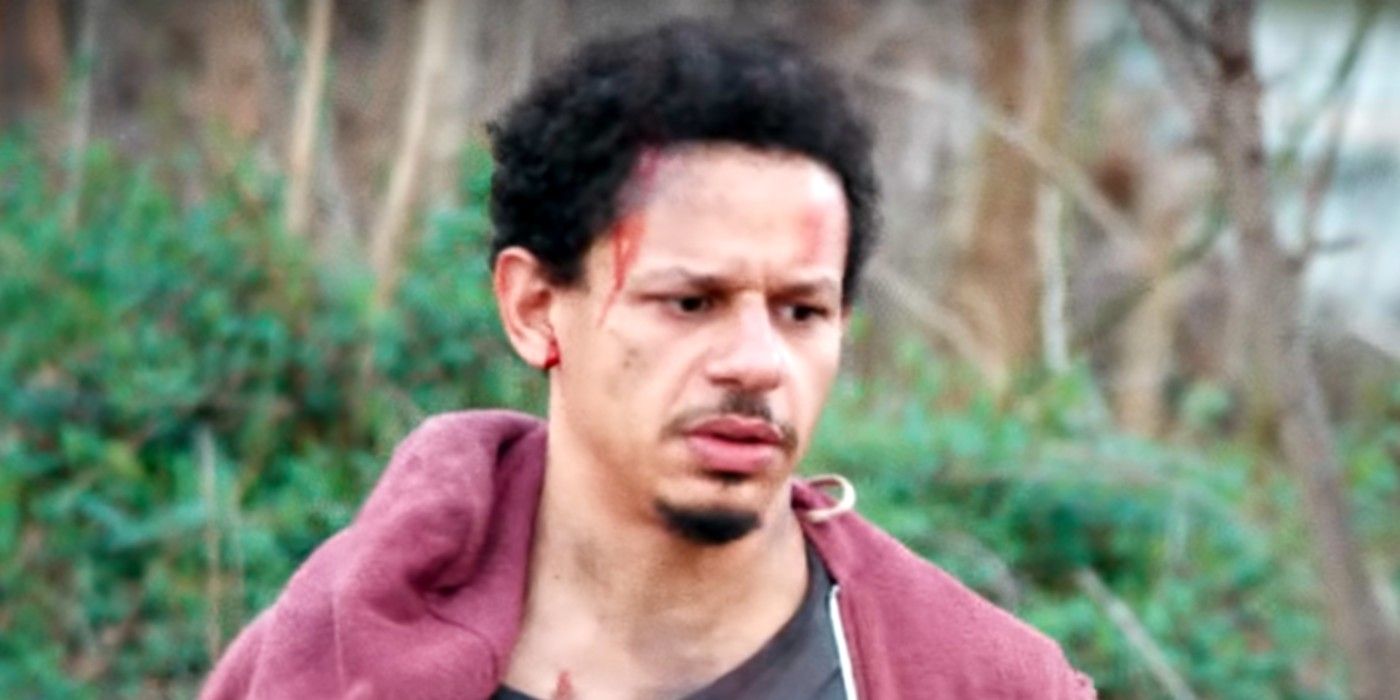 Eric Andre with a bloodied forehead in Bad Trip