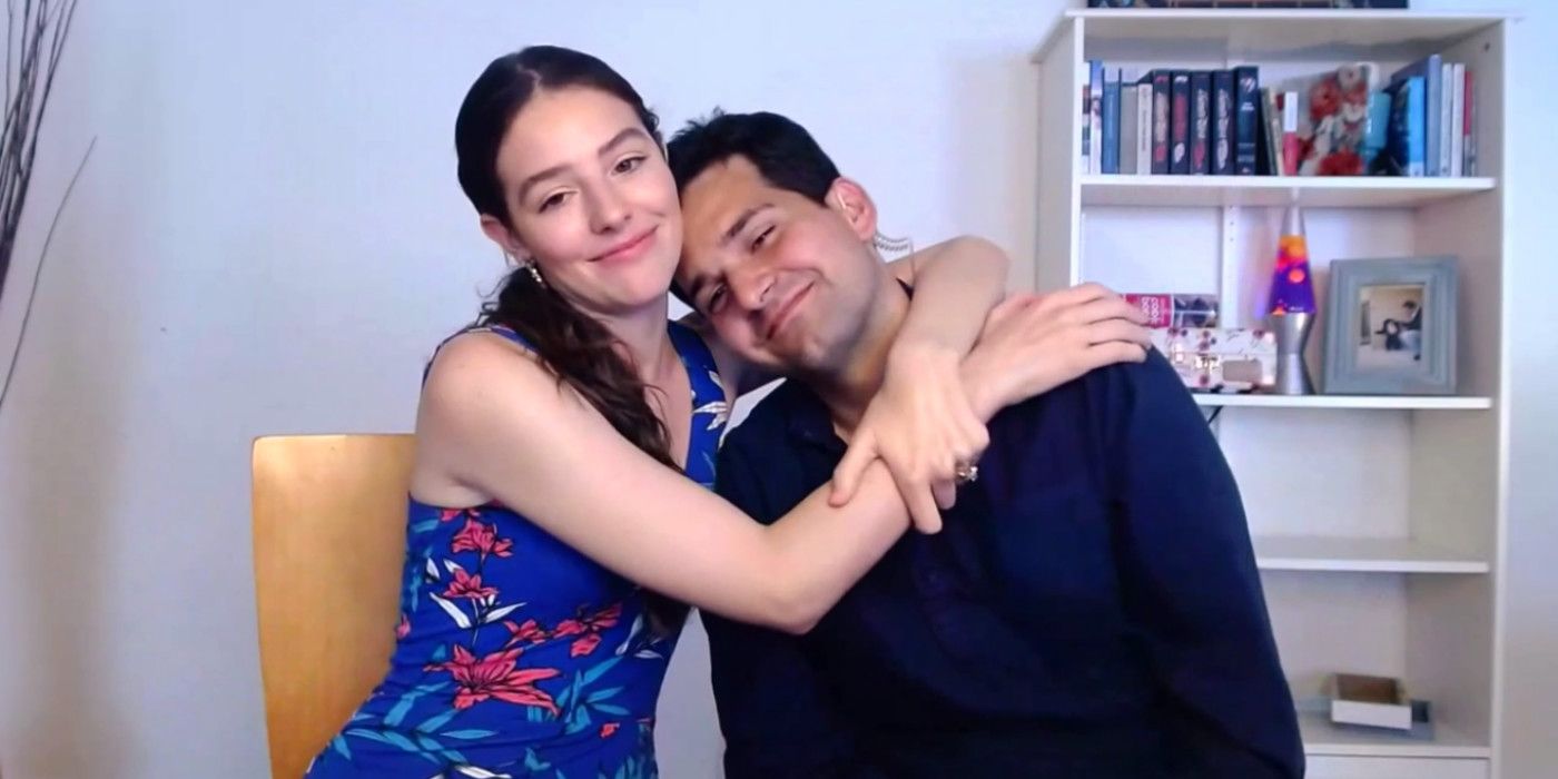 Evelyn and David in 90 Day Fiance Love Games hugging