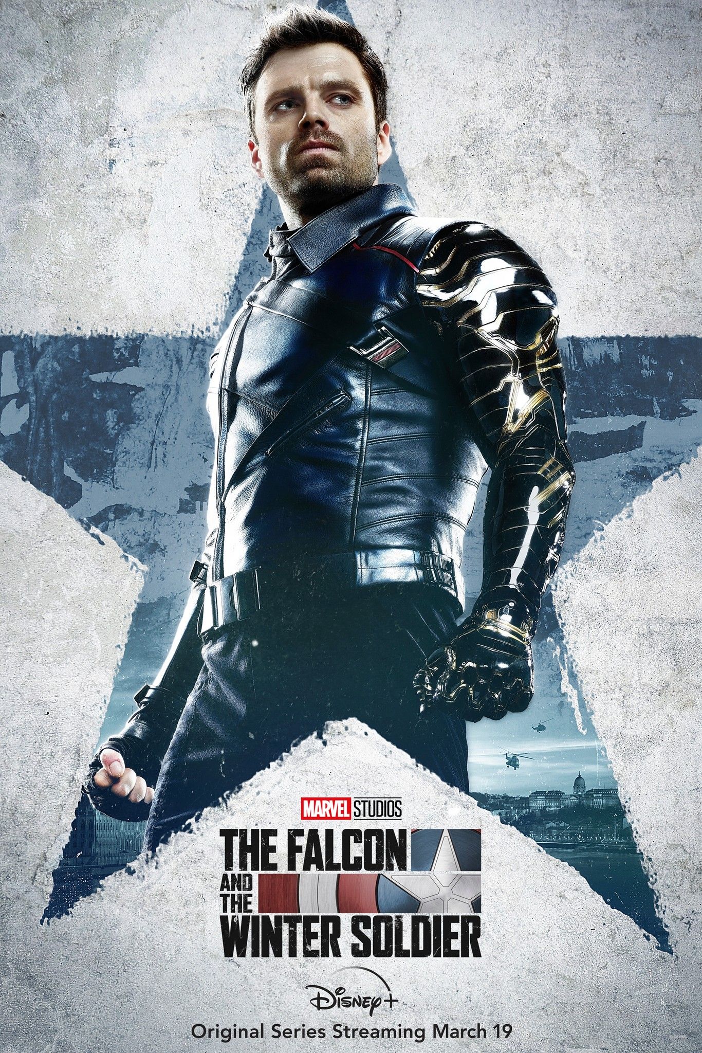 Falcon and Winter Soldier Bucky Barnes character poster