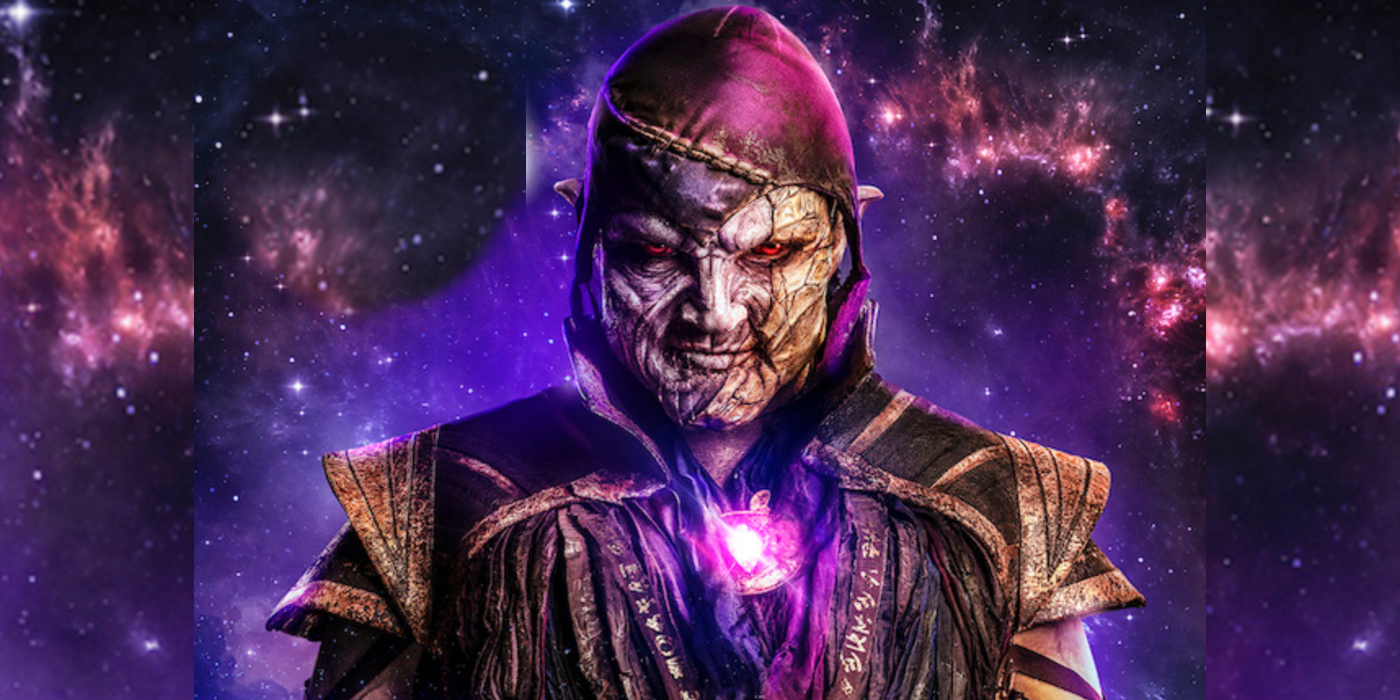 A closeup look at Eclipso in a Stargirl poster