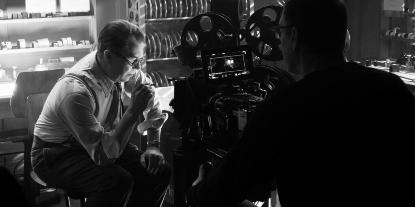 Gary Oldman Filming Mank Behind-The-Scenes