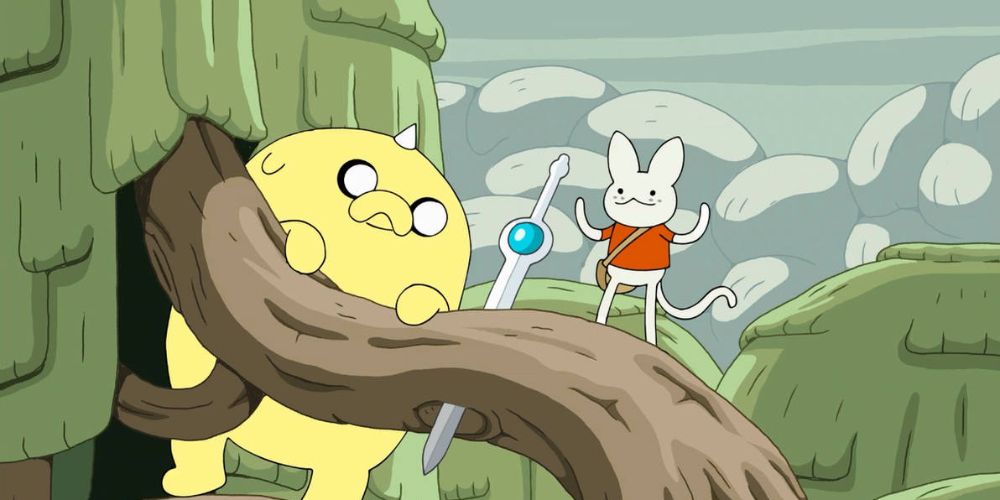 Finn Sword in Tree in Adventure Time finale