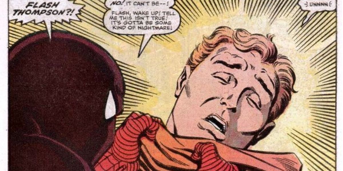 Spider-Man unmasks The Hobgoblin only to find...Flash Thompson?!!