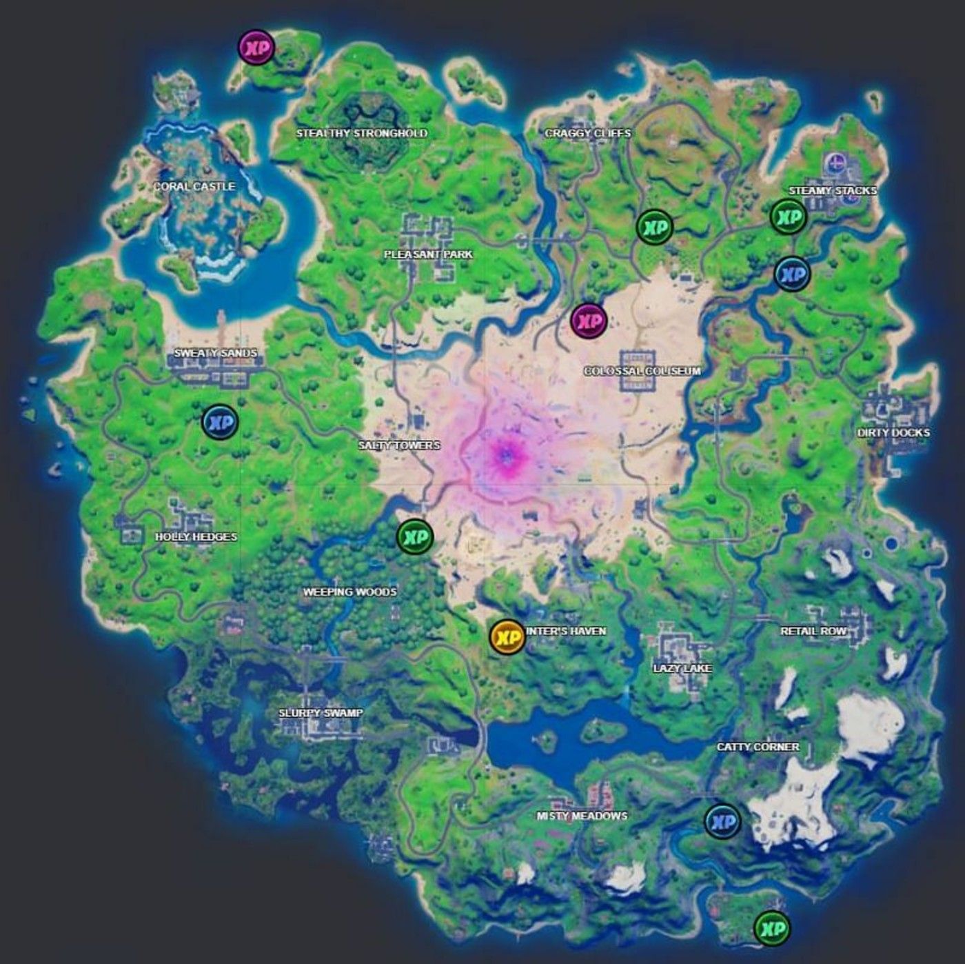 Every Week 15 XP Coin Location in Fortnite Season 5