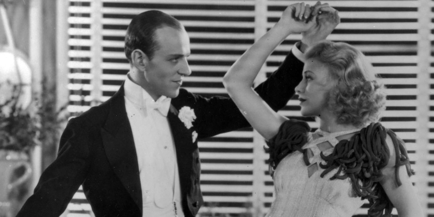 Fred Astaire and Ginger Rogers dancing 