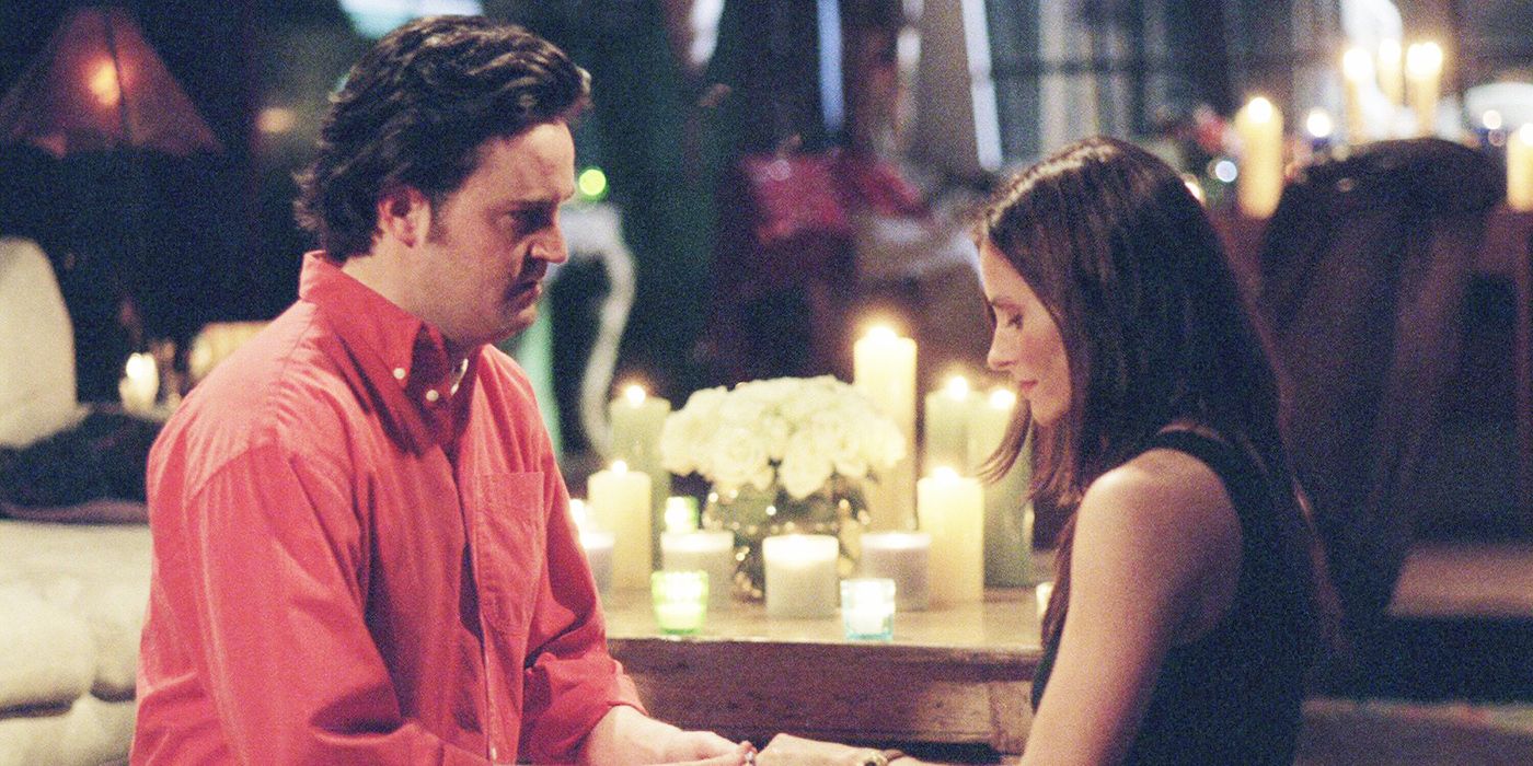 Chandler proposes to Monica in Friends