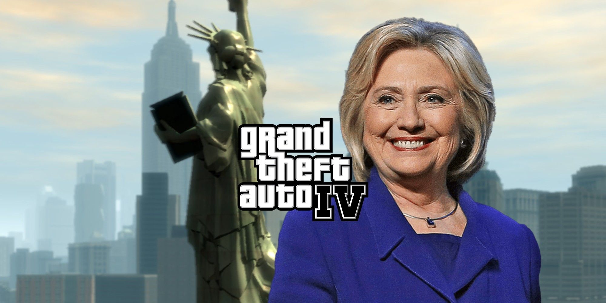 GTA 4 Statue Of Happiness Resembles Hillary Clinton (1)