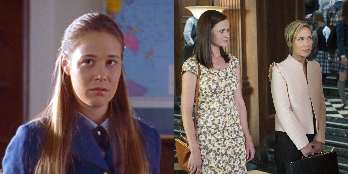 Paris in Chilton uniform/adult Rory and Paris in Gilmore Girls