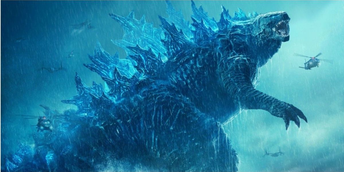 Godzilla roars at the military in Godzilla King of Monsters
