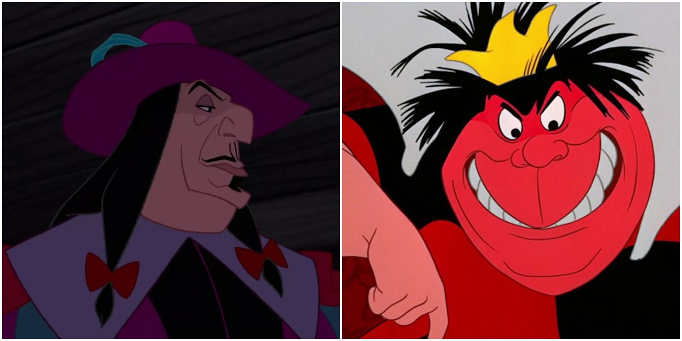 Disney villains Governor Ratcliffe and Queen Of Hearts