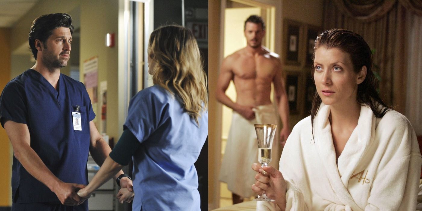 An image of Derek and Meredith, and Addison and Mark