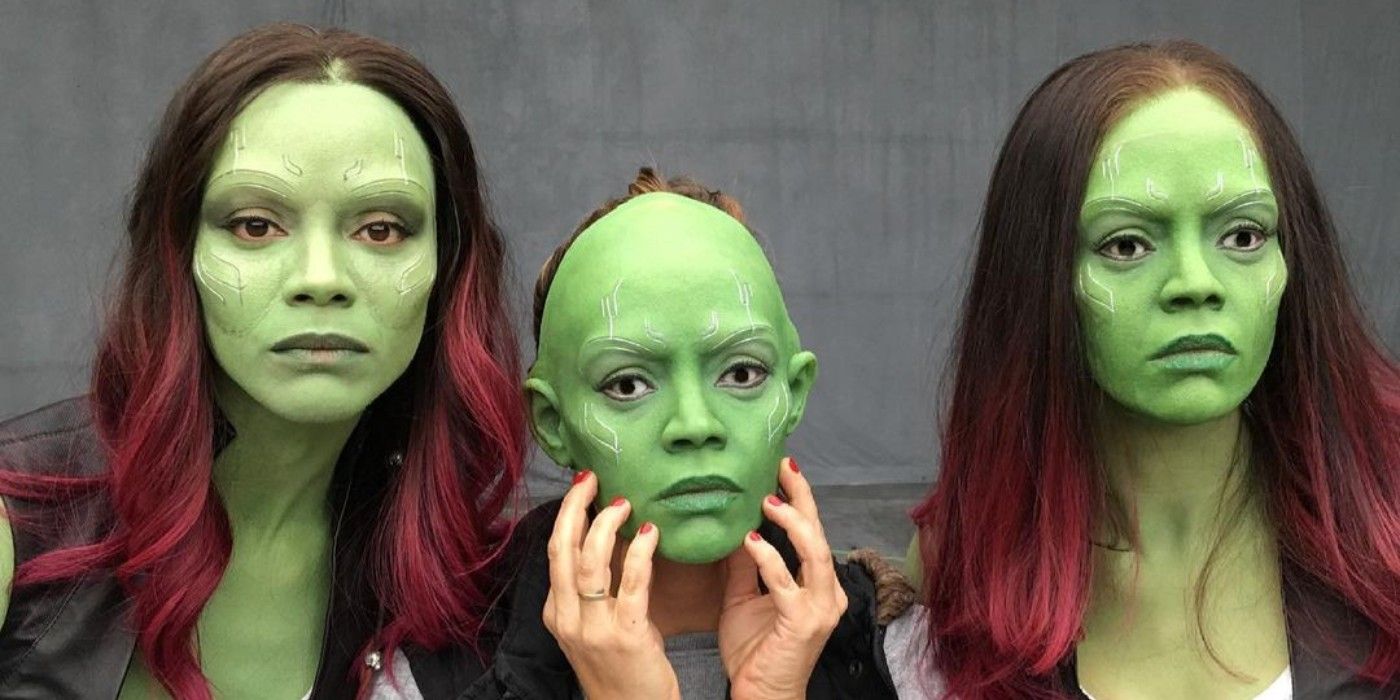 Guardians of the Galaxy Gamora masks scary