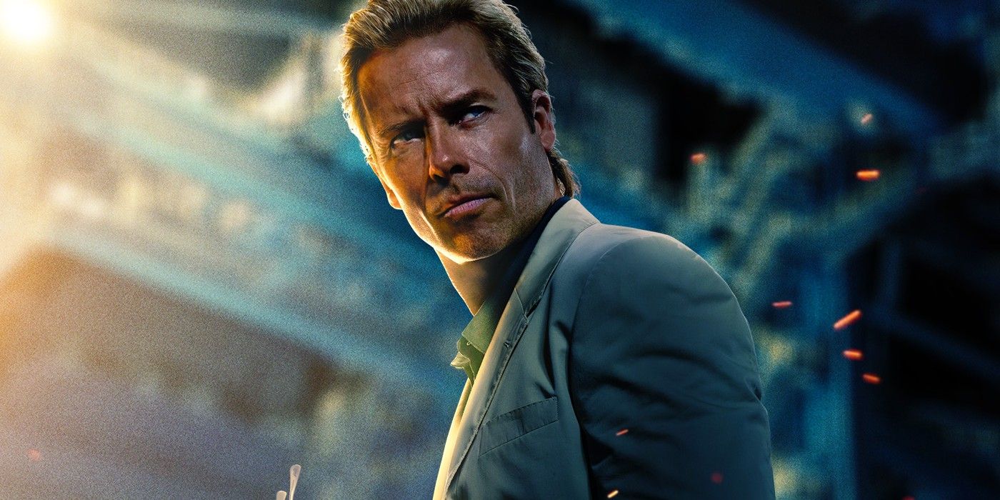Promotional poster for Iron-Man 3 featuring Guy Pearce as Aldrich Killian