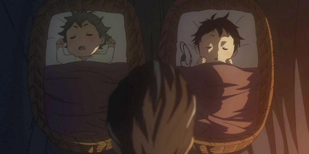 Asta and Yuno as babies in Black Clover