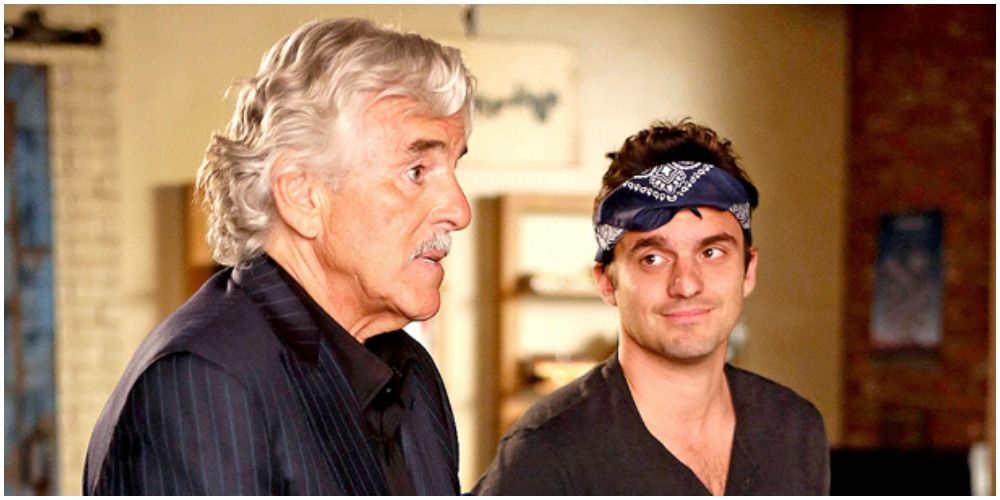 Nick and his dad in New Girl