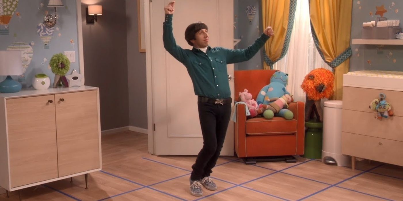 Howard dancing in his daughters bedroom - the big bang theory