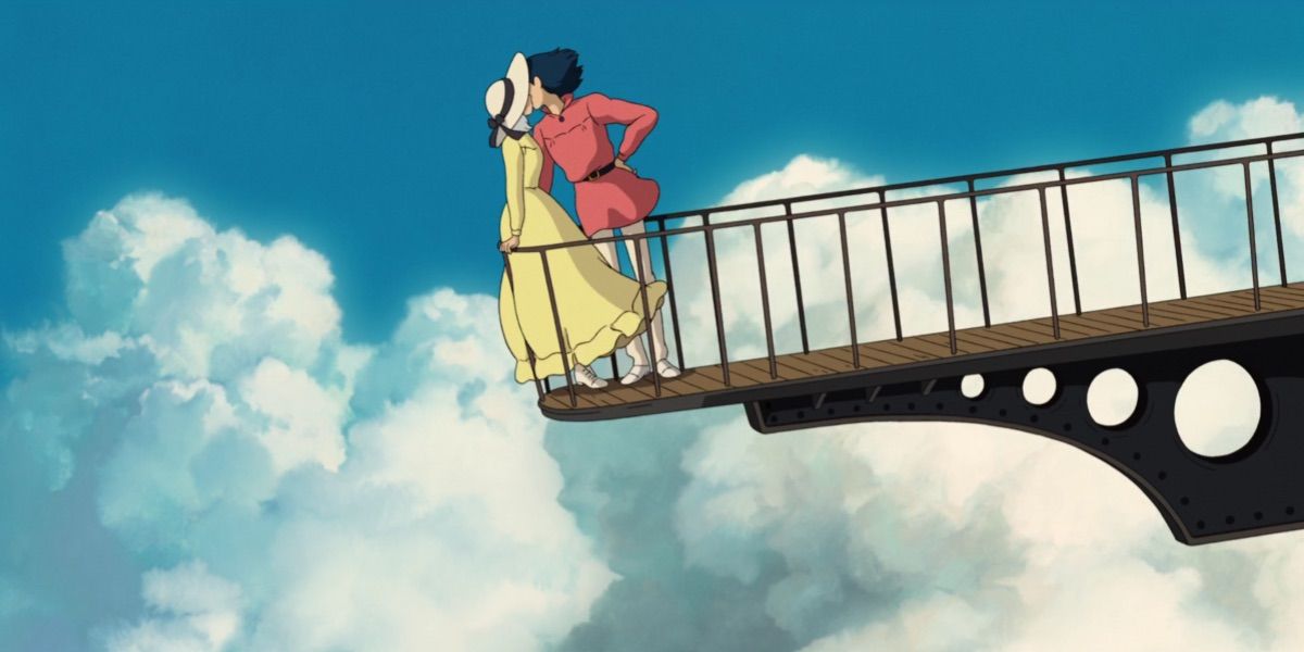 Howl and Sophie Sharing a Kiss in Howl's Moving Castle