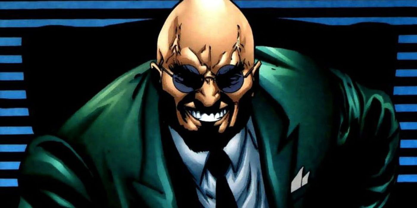 Hugo Strange sorrindo nos quadrinhos da Marvel