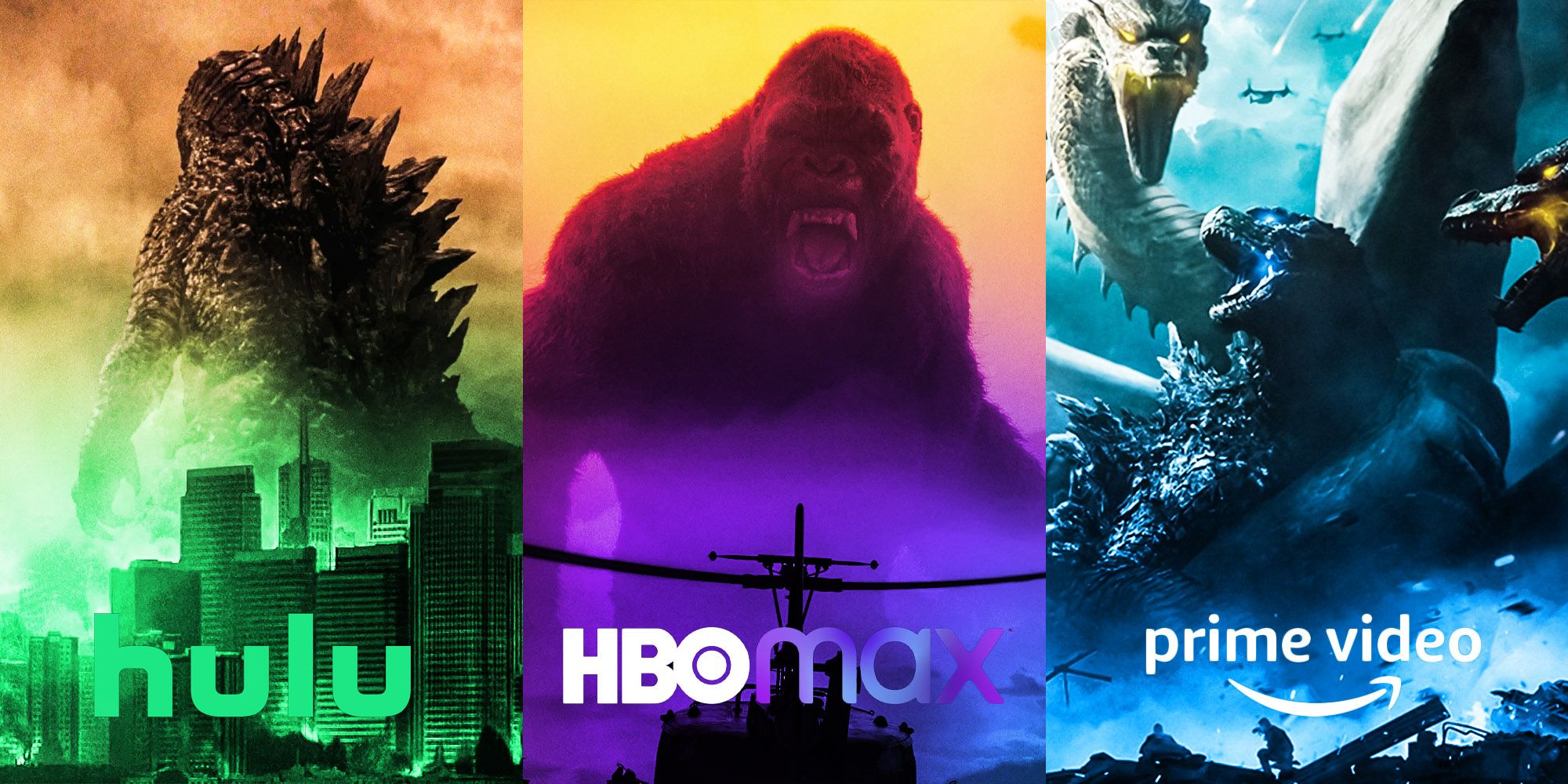 Hulu Hbo Max Amazon prime video Monsterverse Godzilla king of the monsters Kong skull island