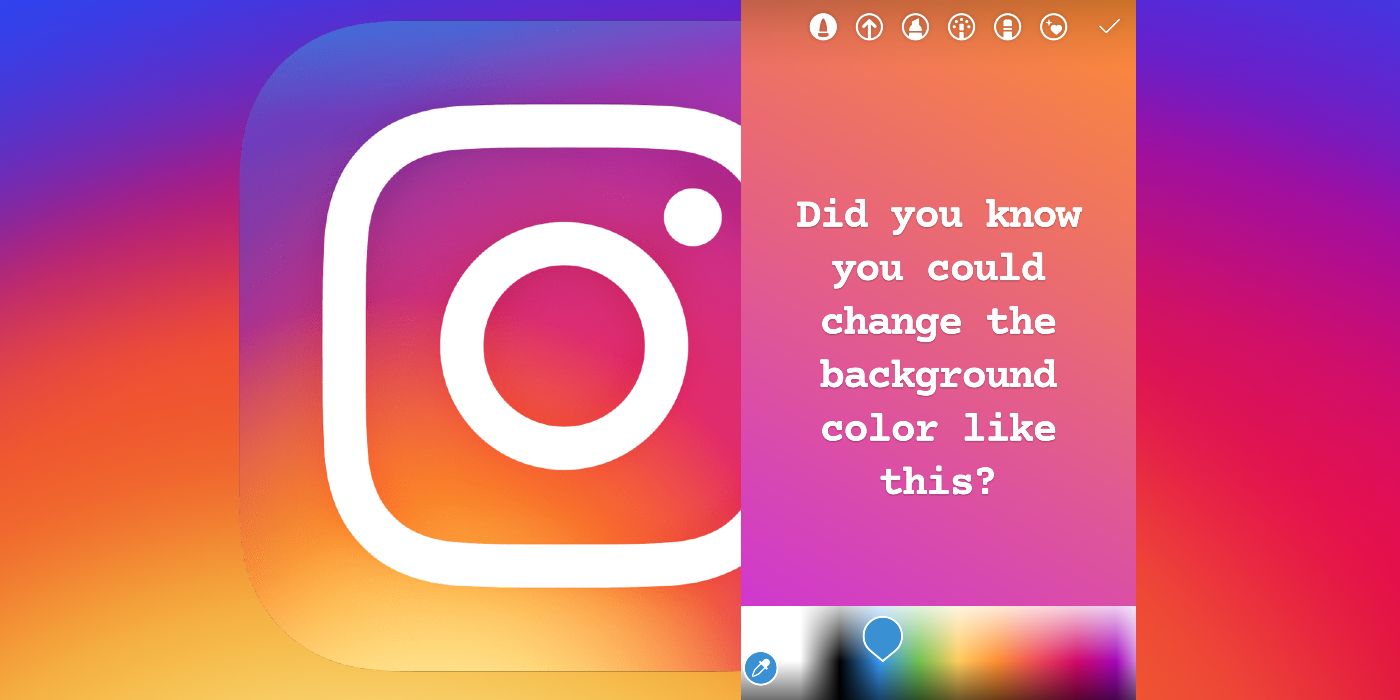 Instagram Stories background color tool