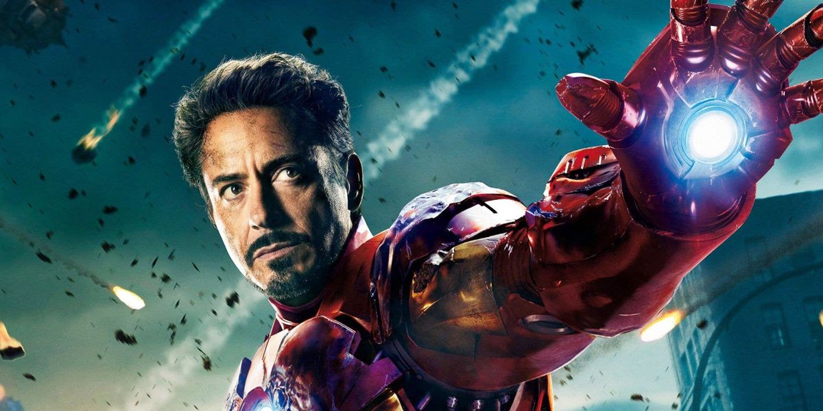 Helmet-less Iron Man holding out hand and showing Repulsor on cropped poster for first MCU movie