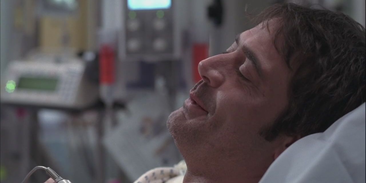 Denny in hospital.