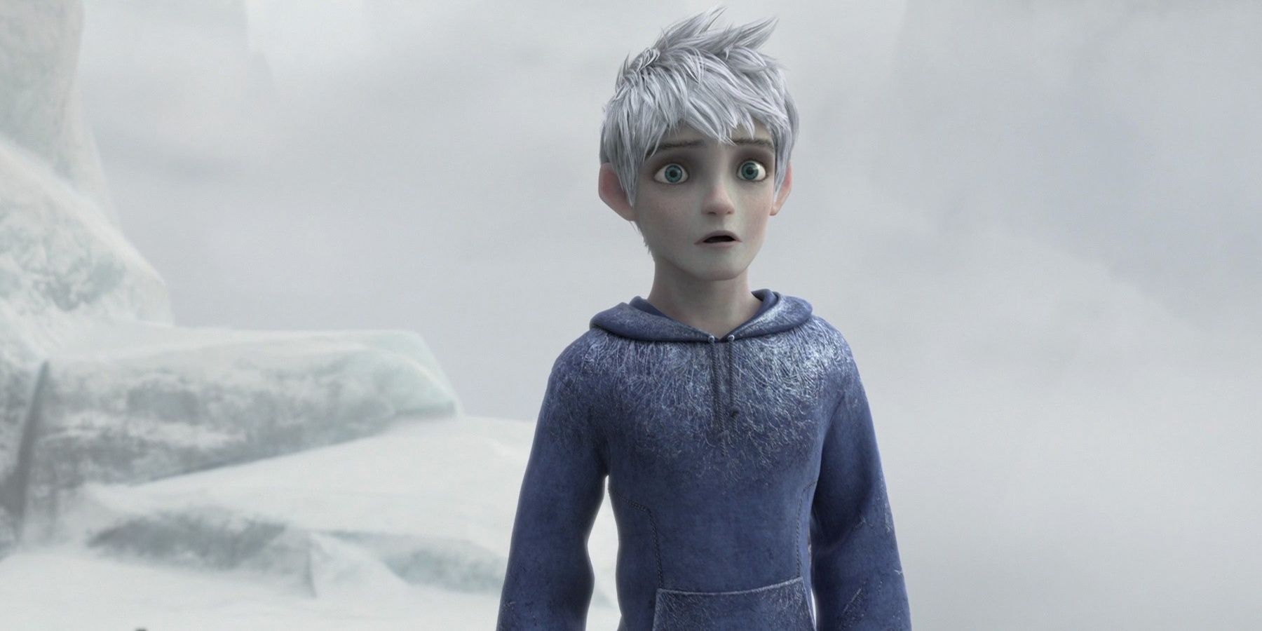 Jack Frost standing in the snow in Rise of the Guardians