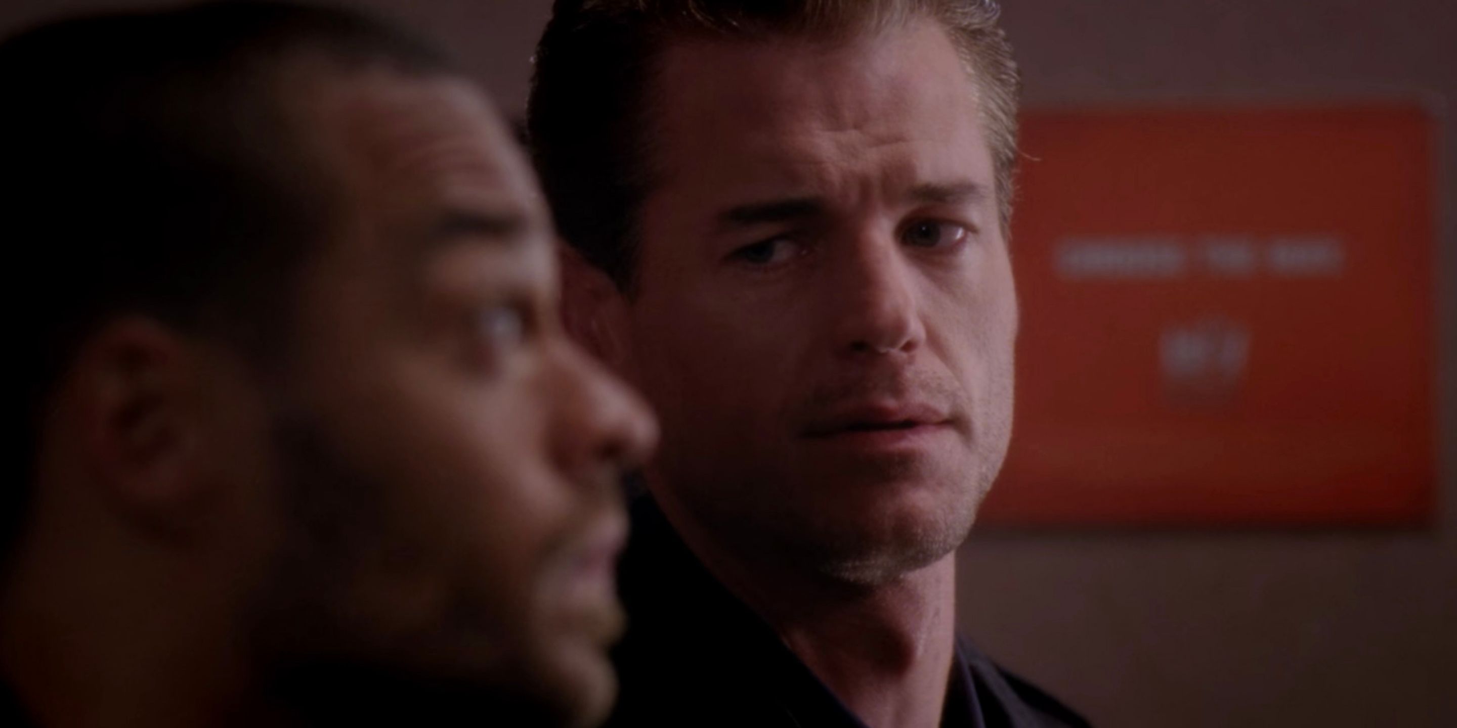 Mark talks to Jackson about Lexie in the elevator. Mark is seen to be looking sympathetically towards him.
