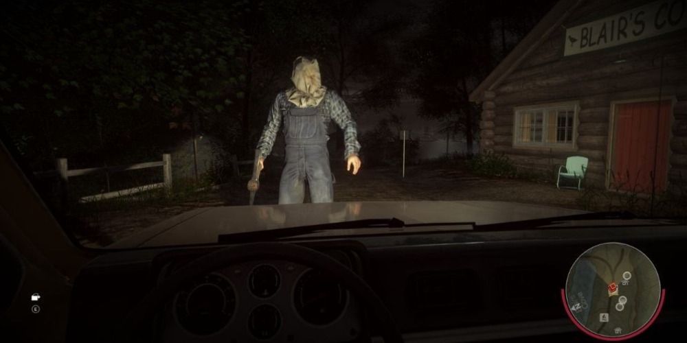 Jason with a bag on his head in Friday The 13th The Game.