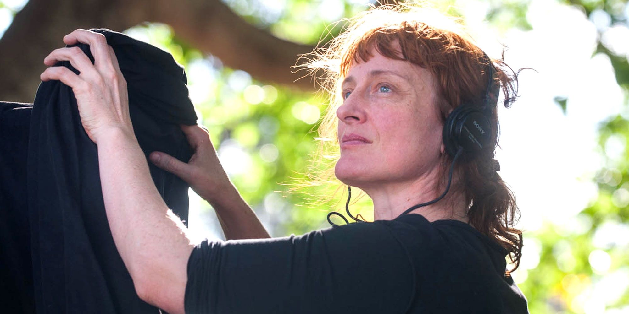 Jennifer Kent on the set of The Babadook