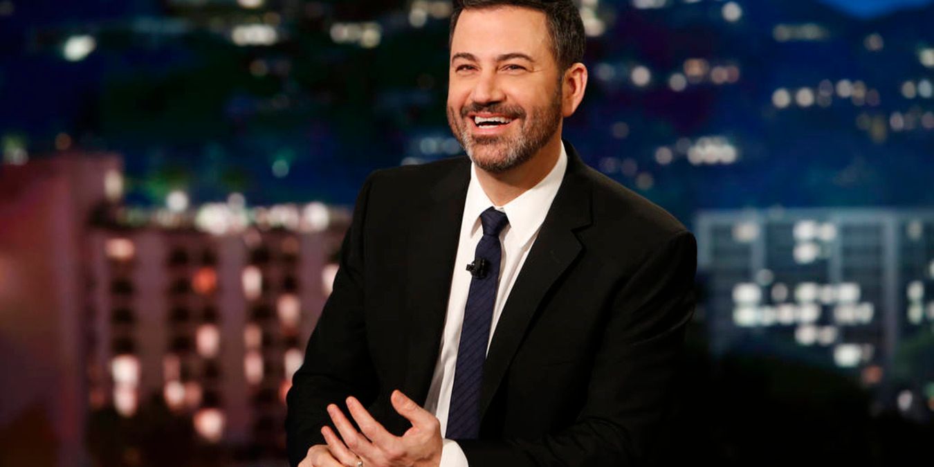 The host of Jimmy Kimmel Live! smiling