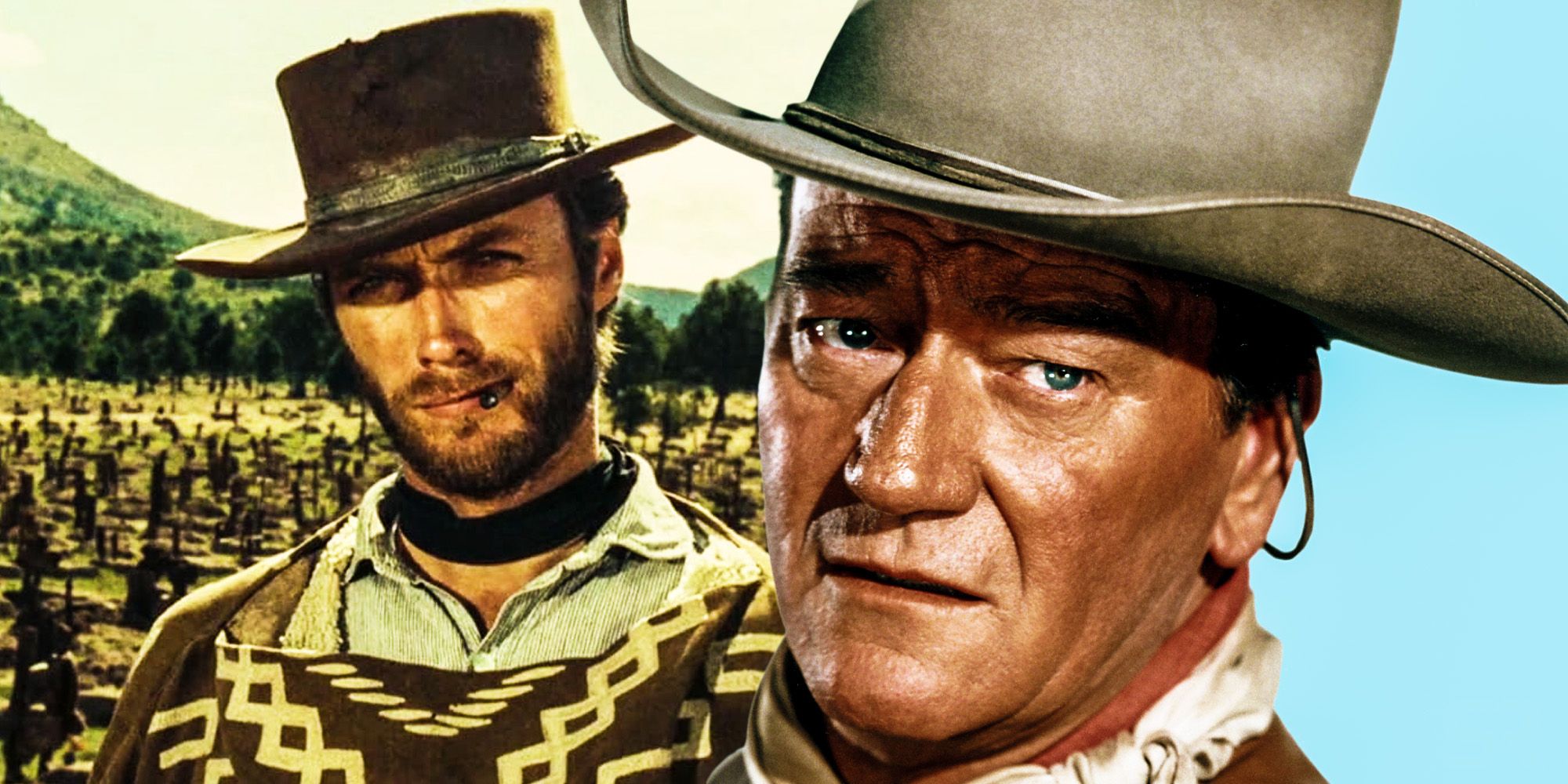 John Wayne Clint Eastwood Western