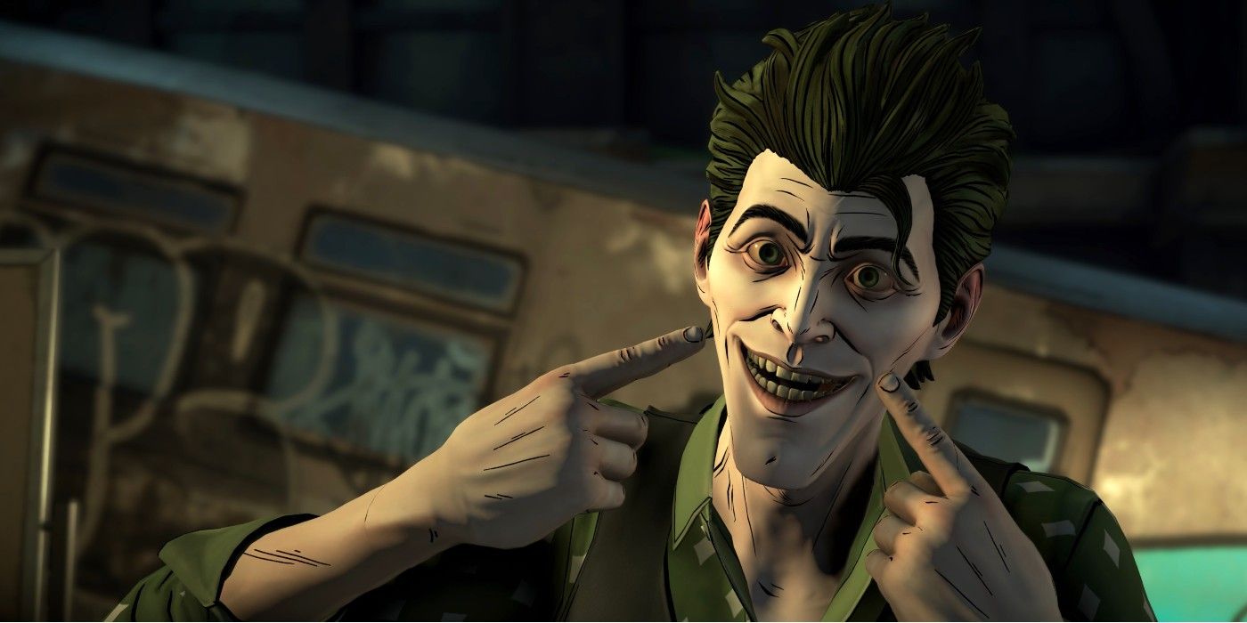 An image of The Joker in Telltale's Batman game 