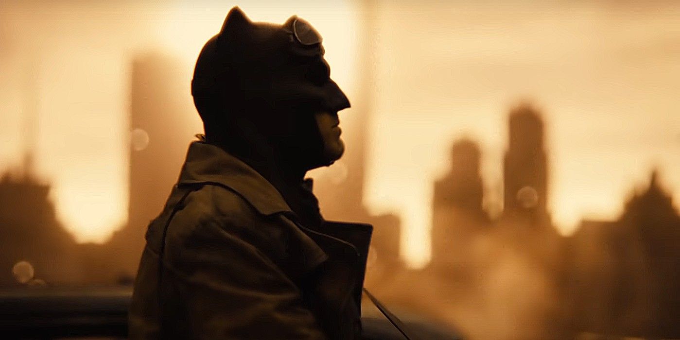 Side profile of Justice League Snyder Cut's Batman