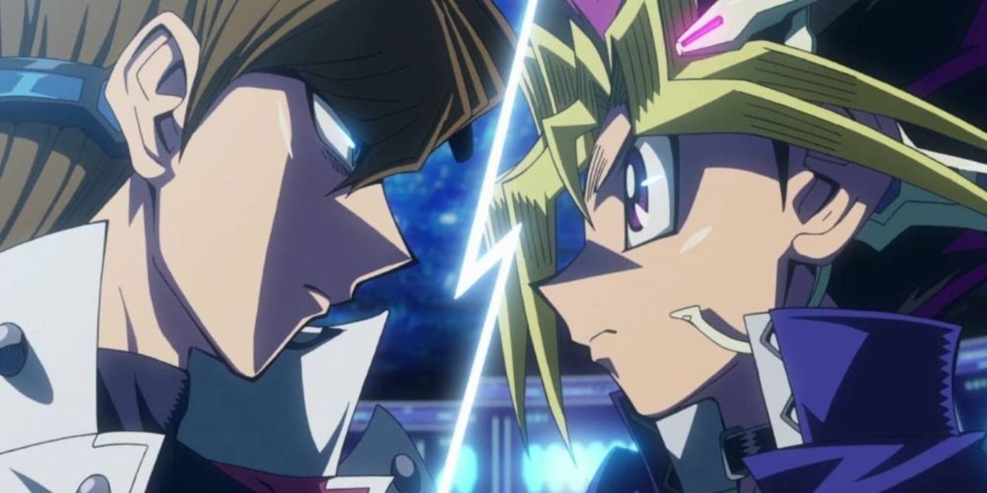 Kaiba and Yugi in Dark Side of Dimensions Yu-Gi-Oh!