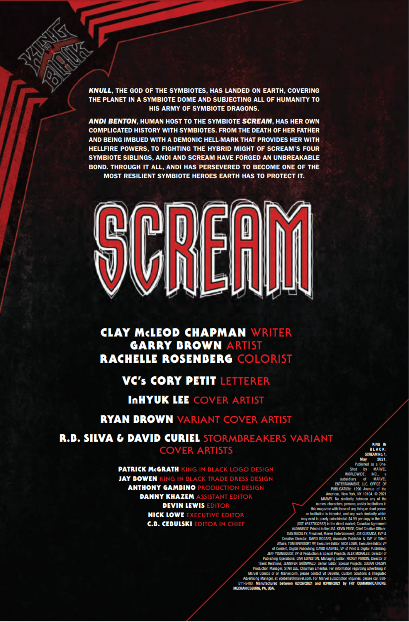 King in Black Scream credits (1)