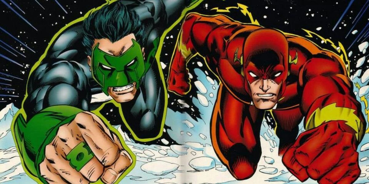 Kyle Rayner and Wally West in DC comics