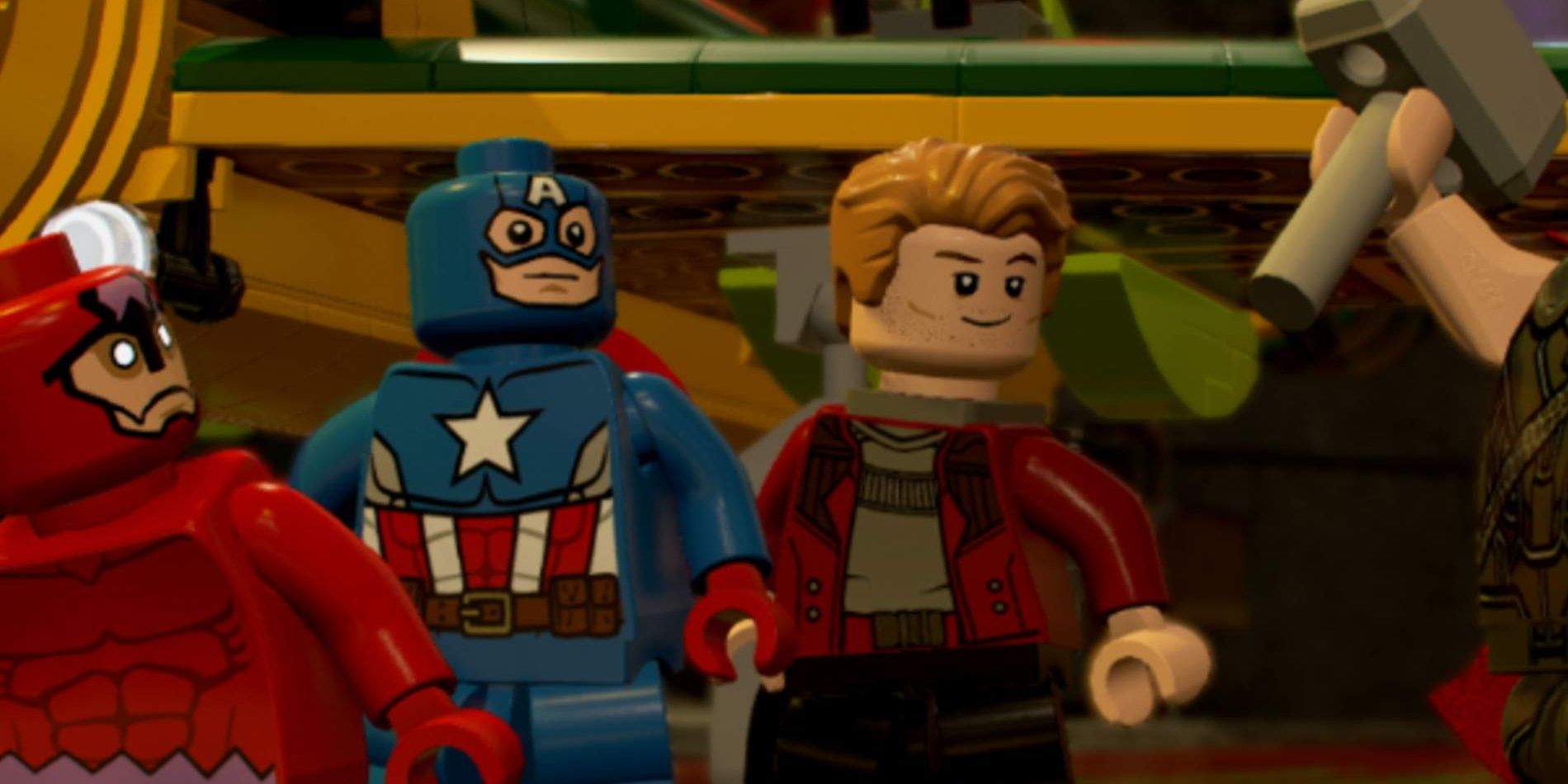 Personagens do MCU em forma LEGO em LEGO Marvel Super Heroes 2 