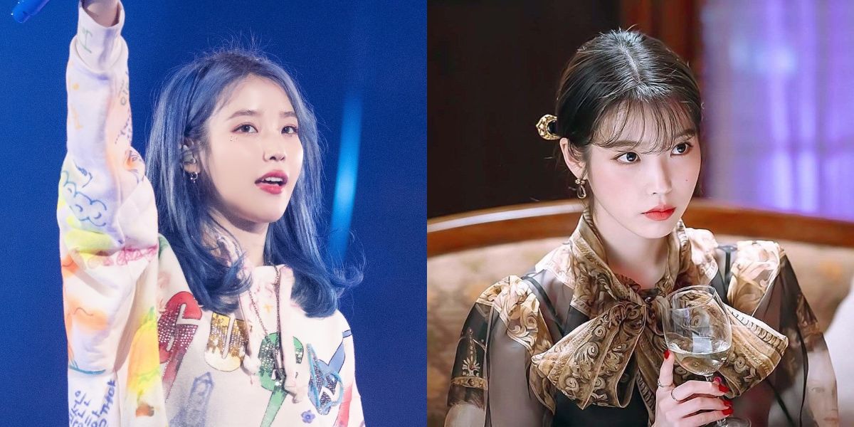 IU on stage and as Man-wol in Hotel Del Luna