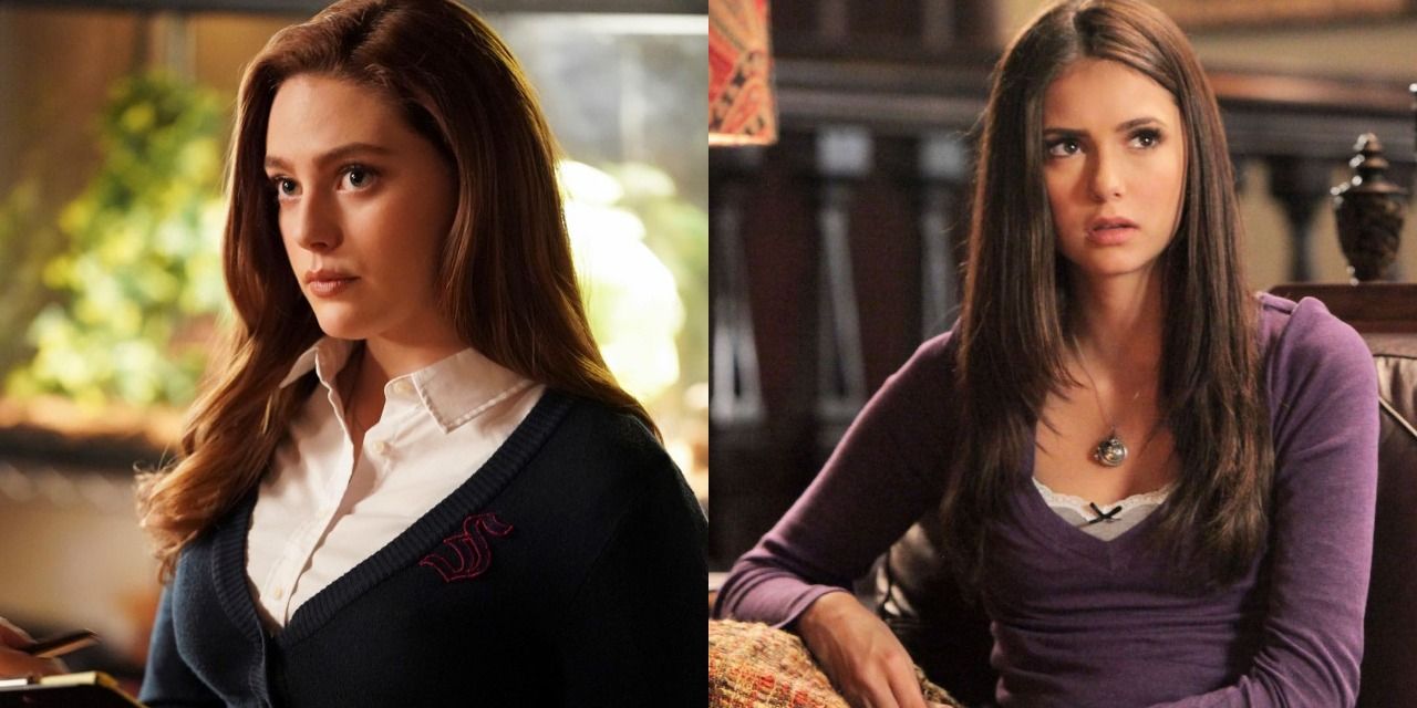 Split image of Hope Mikaelson and Elena Gilbert