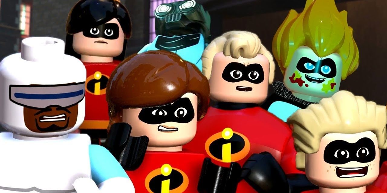 Os personagens dos Incríveis em LEGO Increidbles