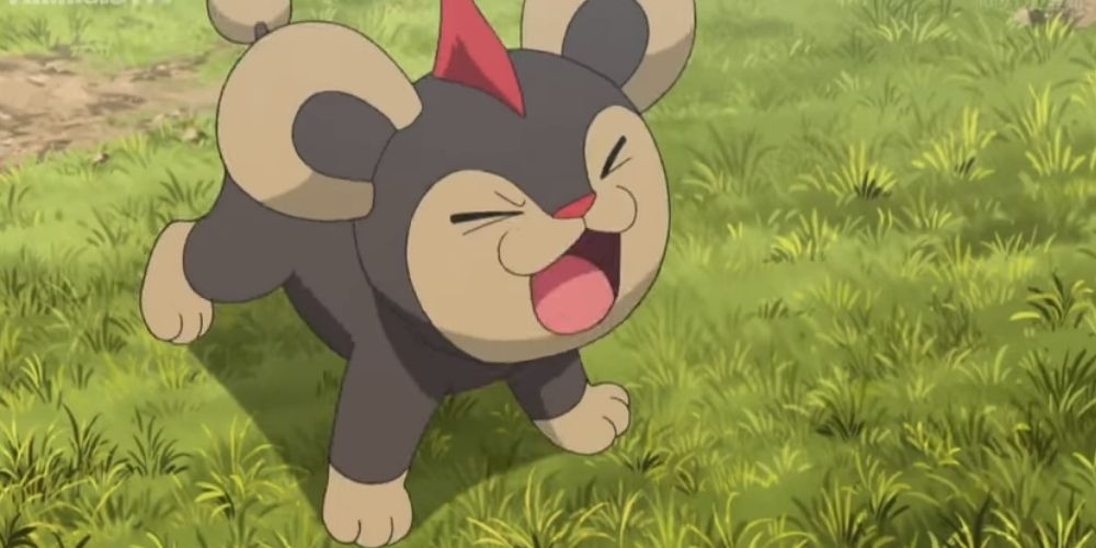 A roaring Litleo in the Pokémon anime