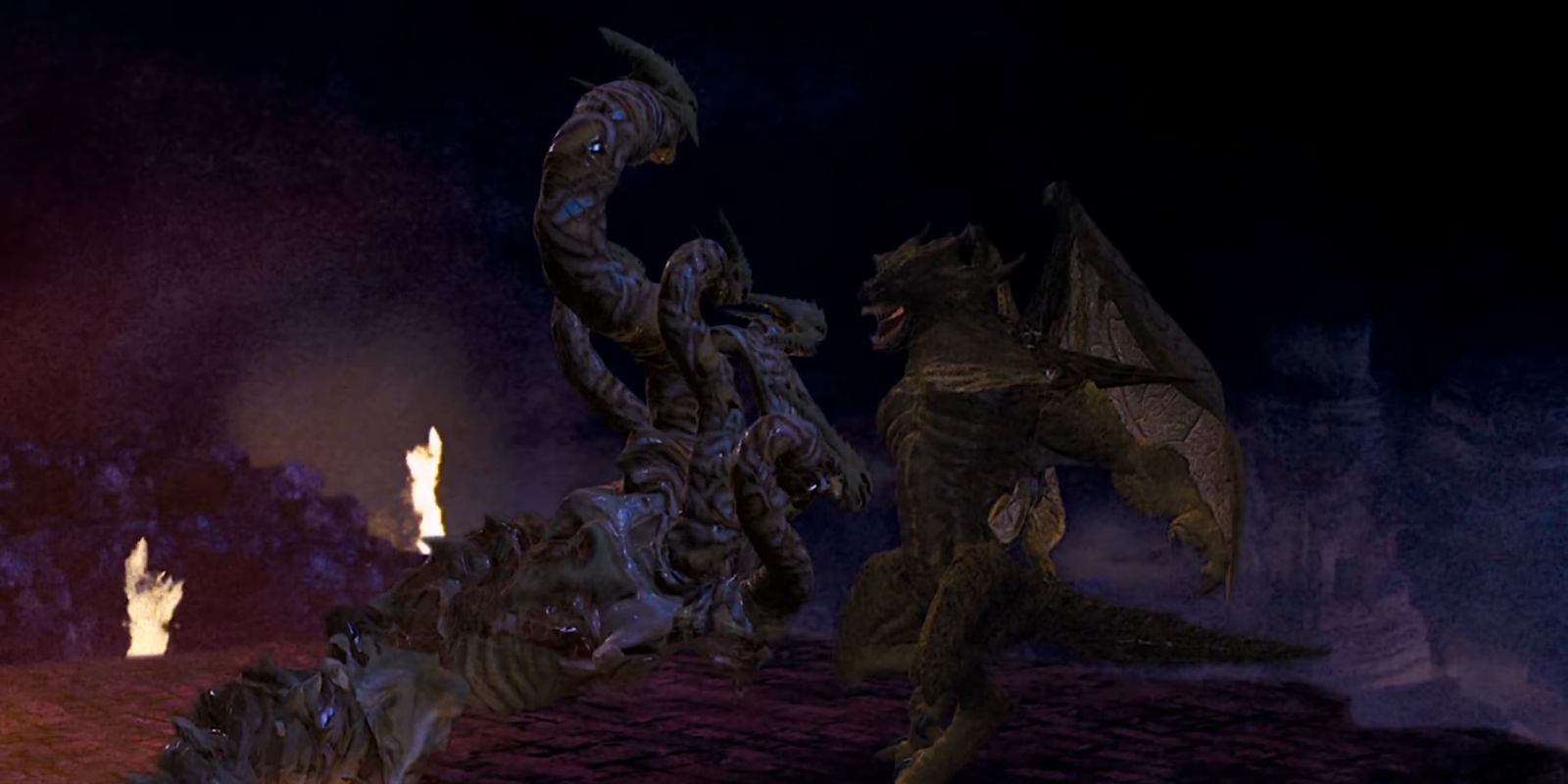 Liu Kang And Shao Kahn In Their Animality Forms Mortal Kombat Annihilation