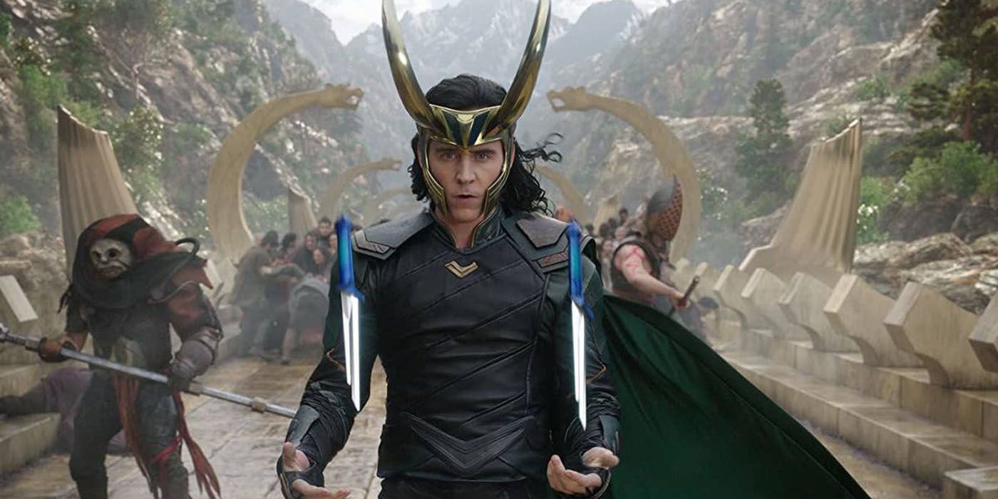 Loki heads into battle in Thor: Ragnarok.