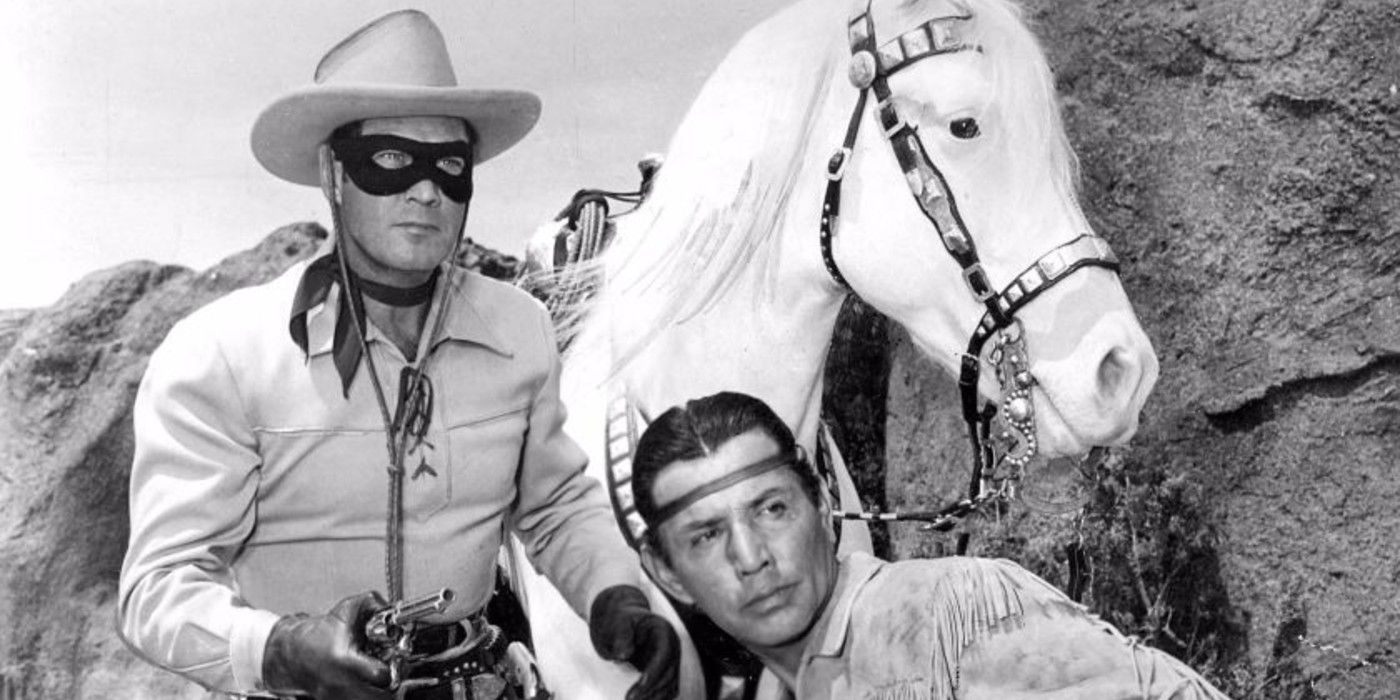 The Lone Ranger, Tonto and his horse in the Old West