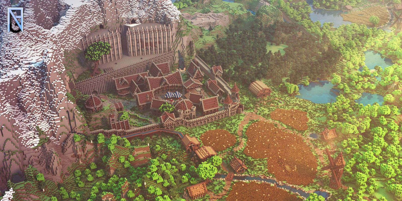 Minecraft Builder's Huge Fortress Inspired By LOTR's Deep