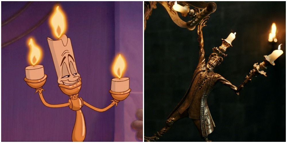Lumiere Animated vs Live-action