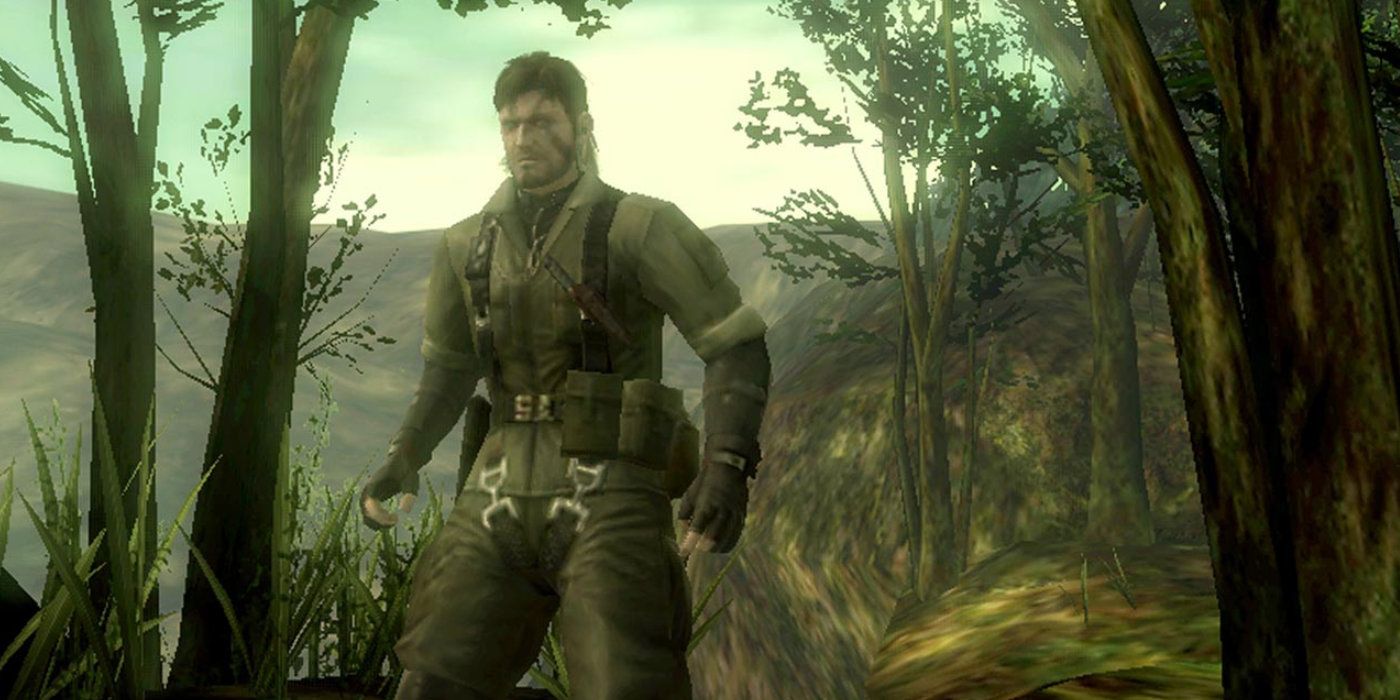 Snake se prepara para se infiltrar na selva em Metal Gear Solid 3